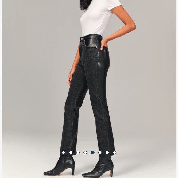 Abercrombie Mixed Fabric Straight Jean - Picture 6 of 6